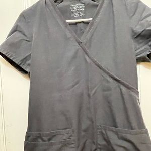 Cherokee Pewter Gray scrub top XS